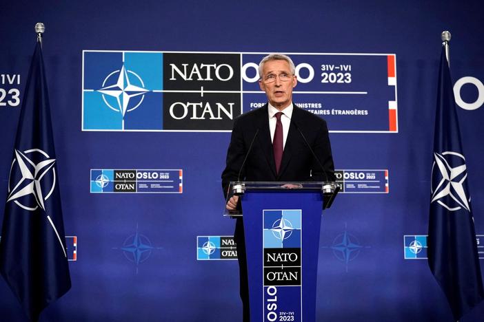 NATO secretary-general discusses Ukrainian counteroffensive and Sweden membership dispute