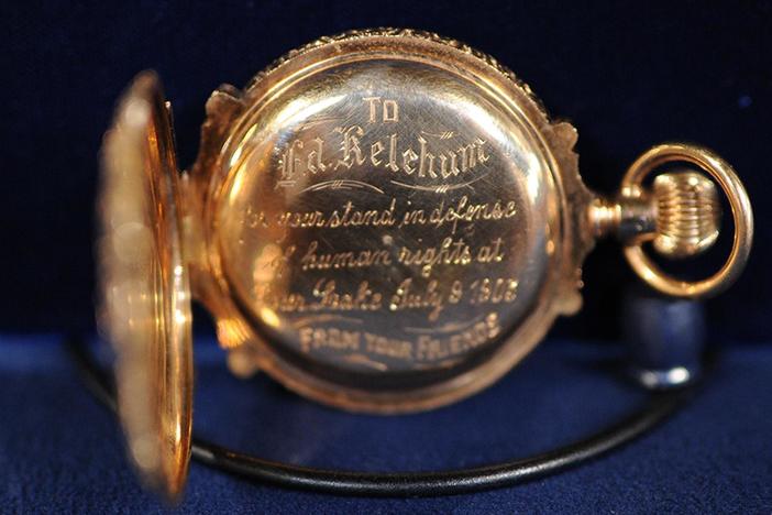 Appraisal: 1903 Presentation Box-Hinge Multicolor Gold Watch, from Austin, Hour 2.