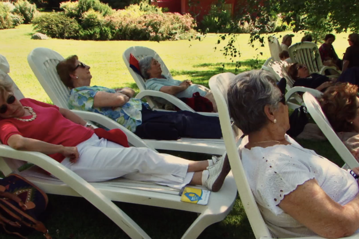 The women reflect on losing a friend, memories and getting older.