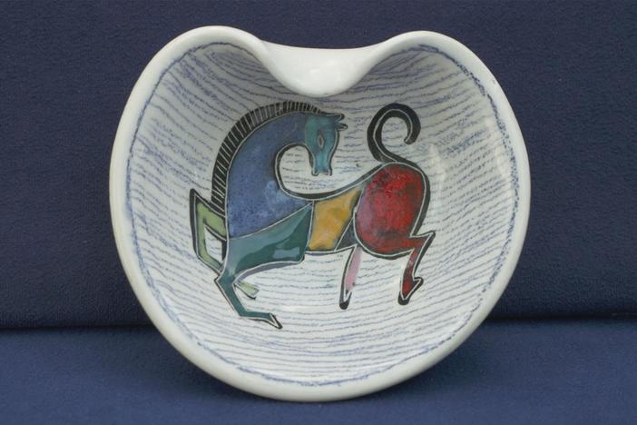 Appraisal: Fake George Ohr Ashtray