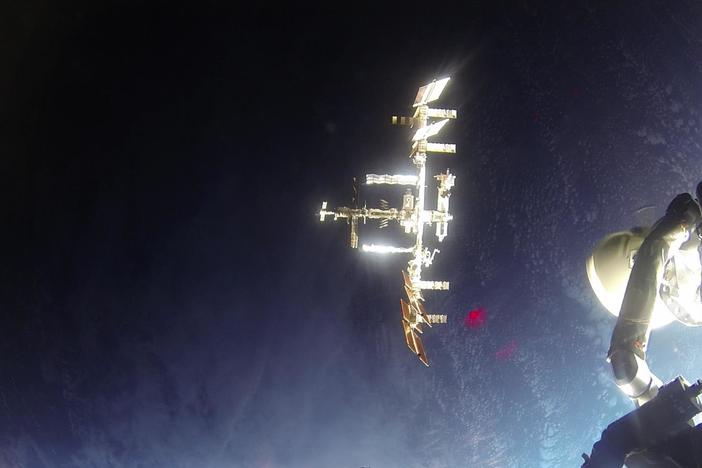 The margin of error when docking at the ISS is mere inches & they’re moving at 17,500 mph.