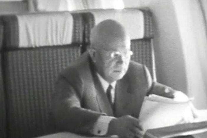 Sergei Khrushchev's home movies of his father's plane trip to the U.S. 