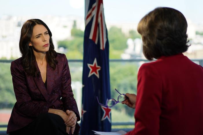 New Zealand Prime Minister Jacinda Ardern joins the program.