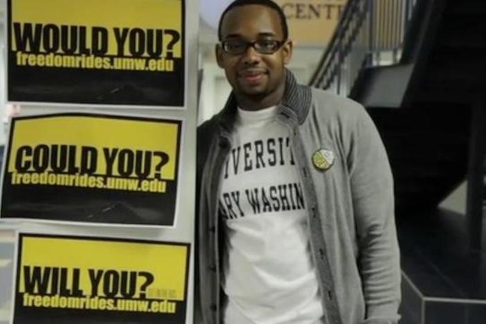 A profile of Charles Reed, Jr., one of the 40 student freedom riders.