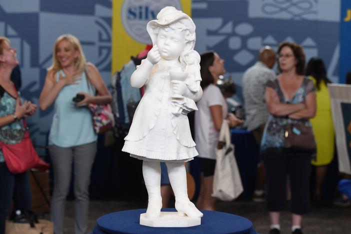 Appraisal: 1883 Egisto Del Panta Marble Sculpture, from Palm Springs Hour 3.