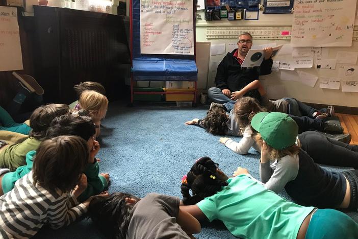 A glimpse of a second-grade class during the outbreak