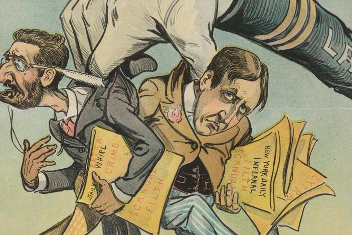 How Joseph Pulitzer and William Randolph Hearst crossed the line into "yellow journalism."