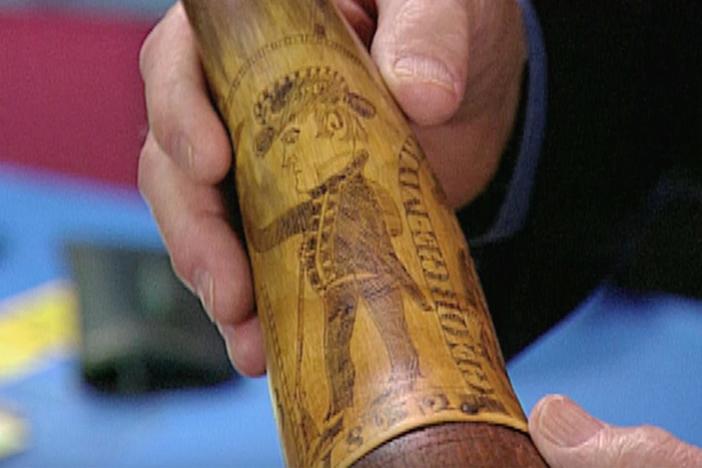 Appraisal: 1852 Engraved Powder Horn