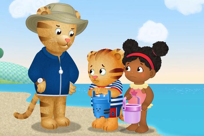 Dad Tiger is angry when Daniel and Miss Elaina don't follow the beach safety rules.