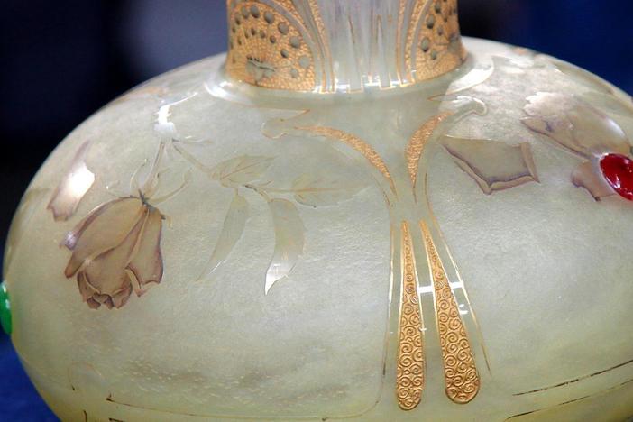 Appraisal: Daum Mounumental Vase, ca. 1900 from Washington DC Hour 1