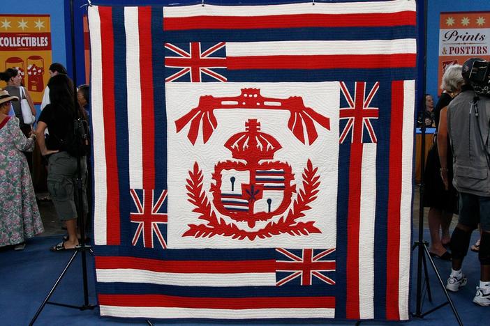 Appraisal: Hawaiian Flag Quilt, ca. 1915