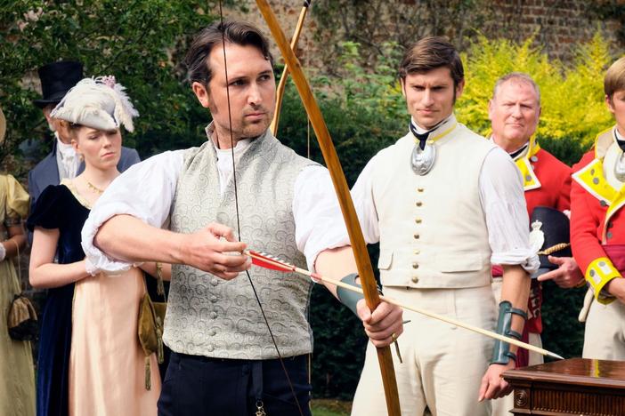 Tension mounts for Charlotte when Colbourne and Colonel Lennox reunite at a garden party.