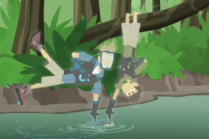 The bro's use their Eel creature powers to rescue Koki and Jimmy.