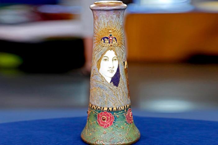 Appraisal: RStK Amphora Porcelain Vase, ca. 1900, from Knoxville Hour 3.