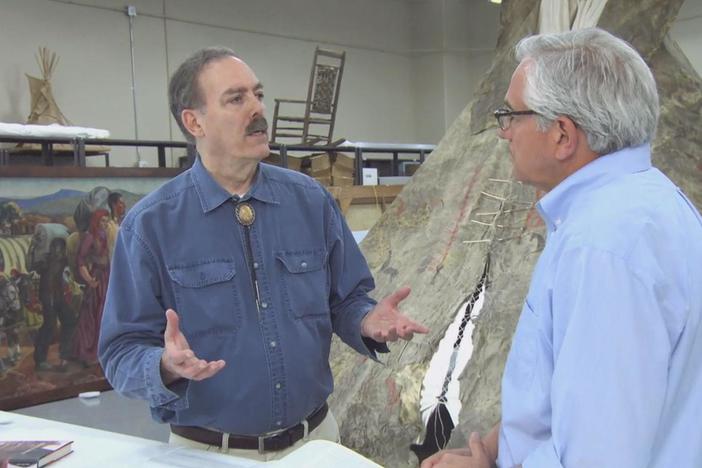 History Detective Wes Cowan meets with Jerry Greene, a historian of the Indian Wars.