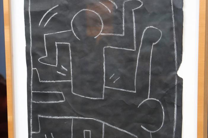 Appraisal: Keith Haring Subway Graffiti, ca. 1980