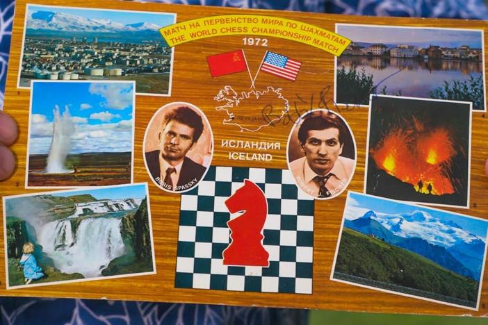 Appraisal: 1972 Bobby Fischer-signed Postcard