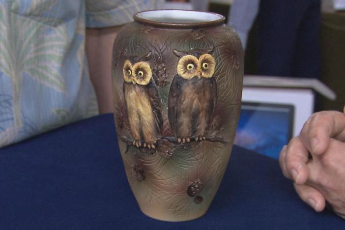 Appraisal: Morimura Brothers Owl Vase, ca. 1905, from Birmingham, Hour 2.