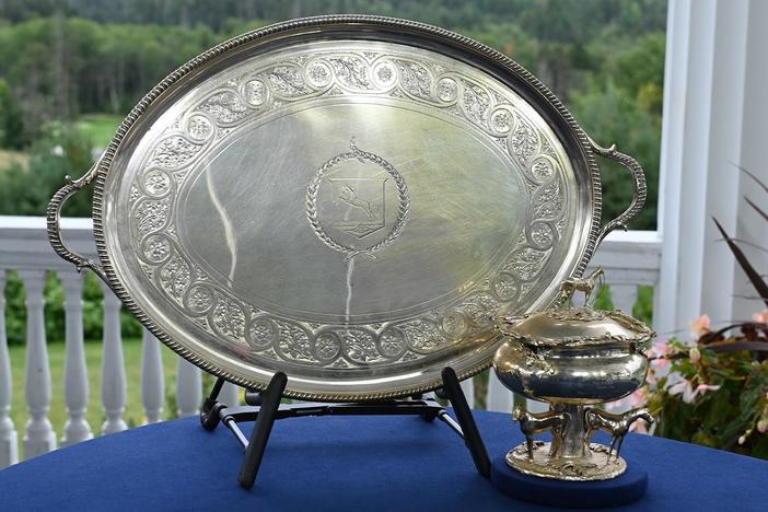 Appraisal: 1966 "Amberoid" Horse Racing Silver Trophies