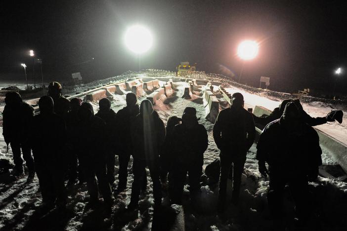 The standoff over an oil pipeline near a Native American reservation is intensifying.