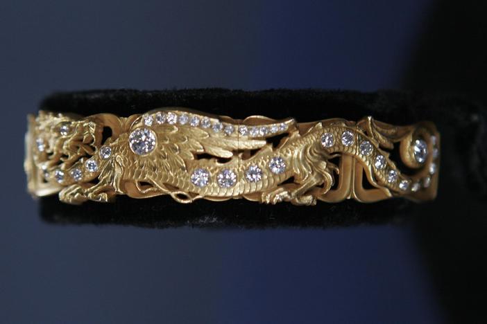Appraisal: Rikes Brothers Gold Bracelet, ca. 1900