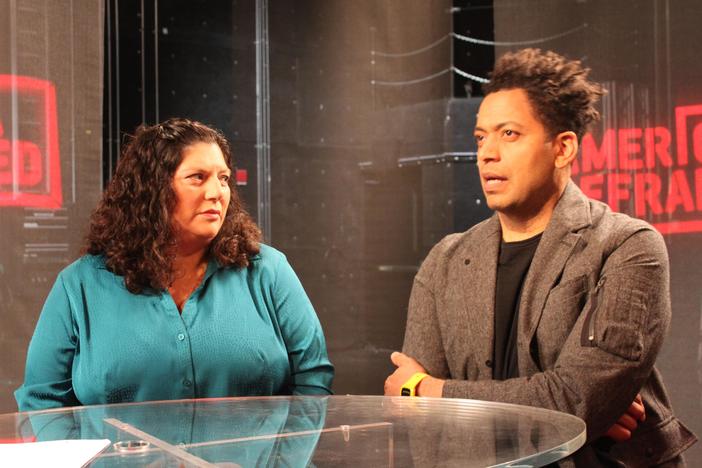 A conversation between Natasha Del Toro, Chico Colvard (FA) and Gina Scaramella (BARCC).