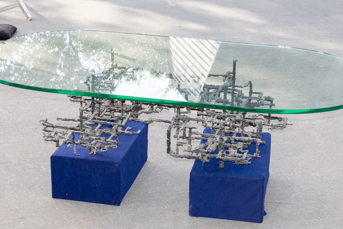Appraisal: Daniel Gluck Metal Coffee Table Base, ca. 1970