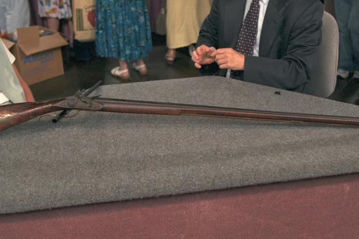 Appraisal: Christian Beck Flintlock Rifle, ca. 1810, from San Diego.