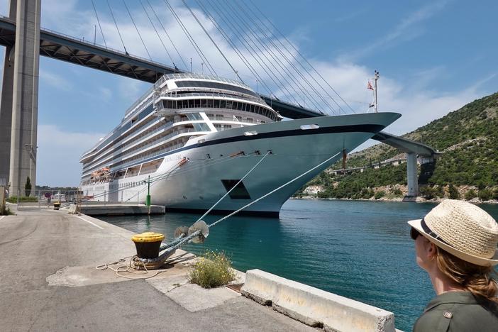 In Europe, business booms when cruise ships arrive -- but is it worth the bother?