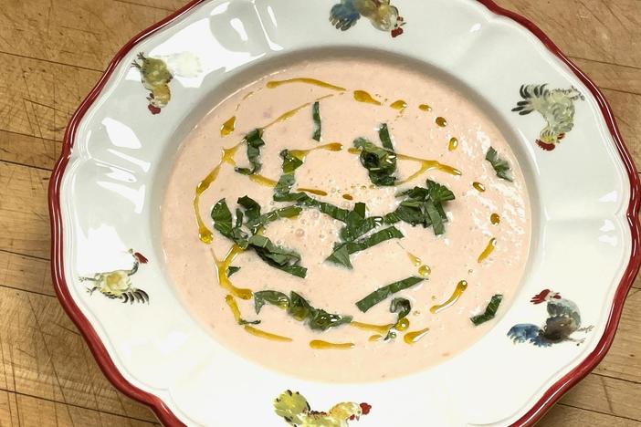 Pépin loves a cold soup in the summer using this recipe.