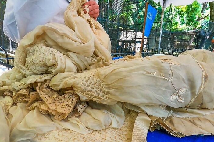 Appraisal: Silk Wedding Dress, ca. 1895