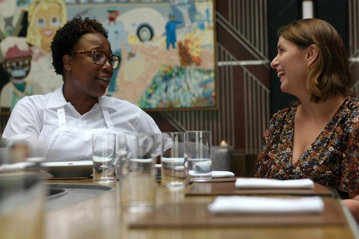 At a dinner for Edna Lewis, Vivian honors African American contributions to Southern food.