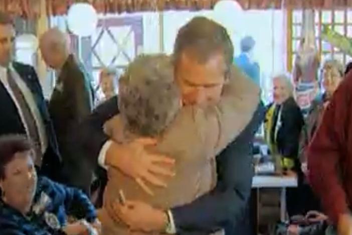President Bush shone when he met voters in person, but that was not the case on television