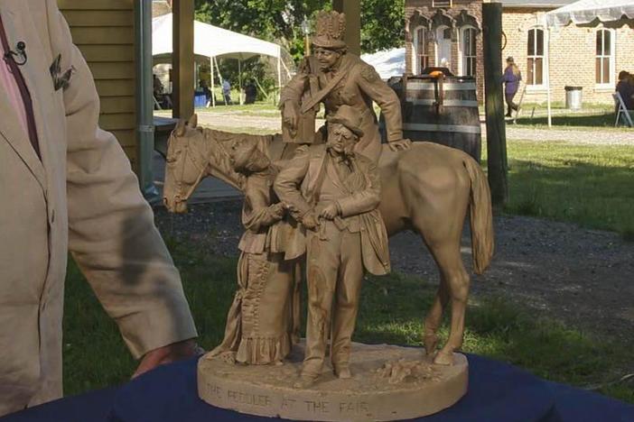 Appraisal: 1878 John Rogers 'The Peddler at the Fair' Sculpture