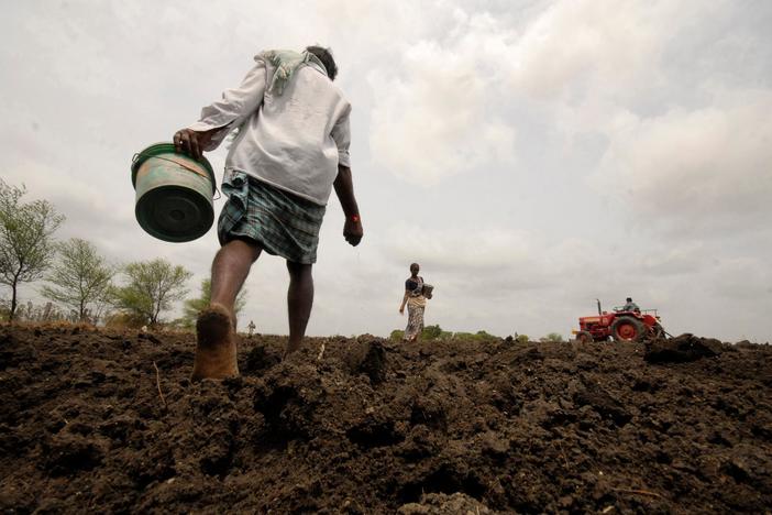 About two-thirds of India's 1.3 billion people live on small subsistence farms.