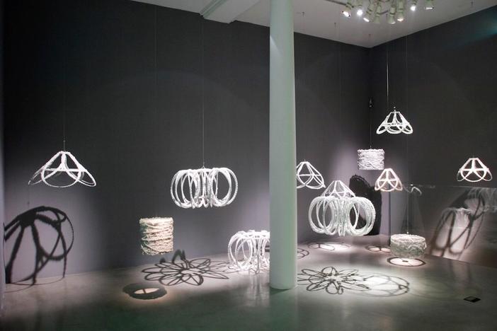 Not much lives in the Dead Sea -- but this artist's work comes out of it
