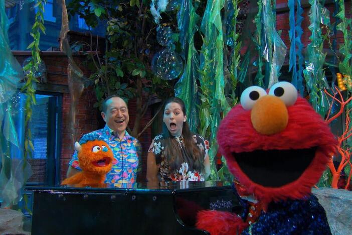 Sesame Street has a new friend – Morty the sea turtle!