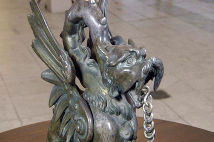 Appraisal: Dragon Dog Bronze Ornaments, ca. 1880, Newport, Part 4.