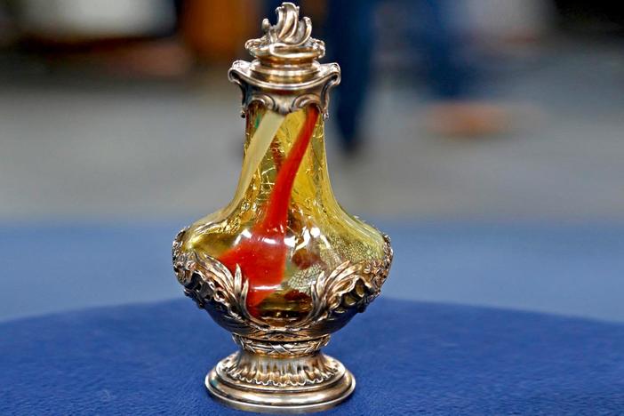 Appraisal: Leveille-Rousseau Perfume Bottle, ca, 1890, from Richmond Hour 2.
