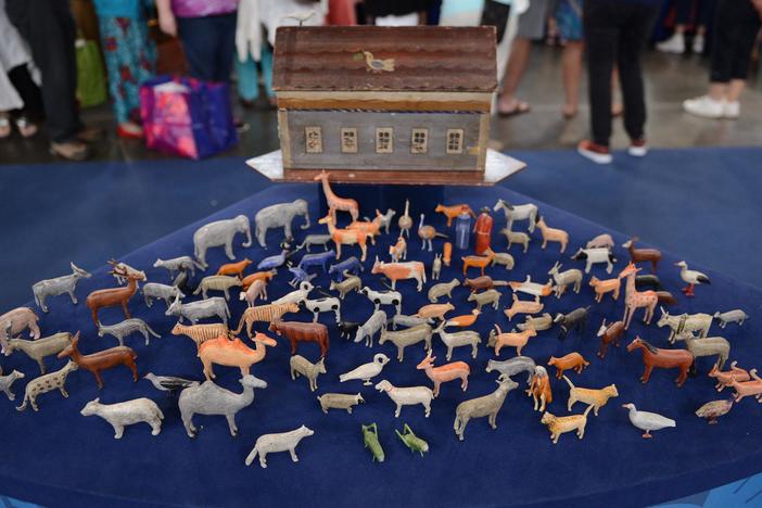 Appraisal: Carved Noah's Ark, ca. 1850, from Virginia Beach.