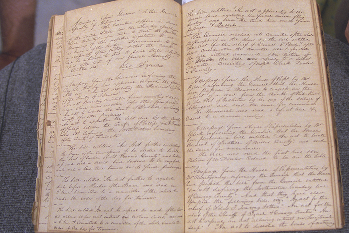 Appraisal: Arkansas Territory Council Minutes, from Vintage Hot Springs.