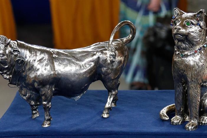Appraisal: Late 19th-Century European Silver Figurines, from Boise Hour 2.