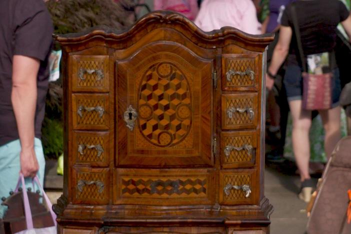Appraisal: German Baroque Miniature Cabinet, ca. 1750
