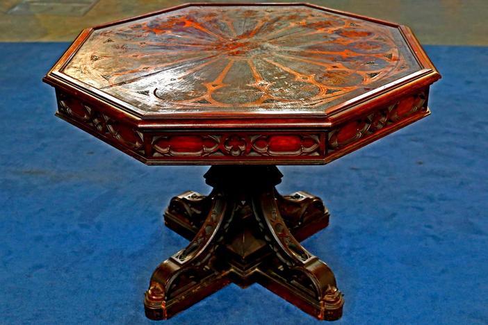 Appraisal: Gothic Revival Center Table, ca. 1850, from Richmond Hour 3.