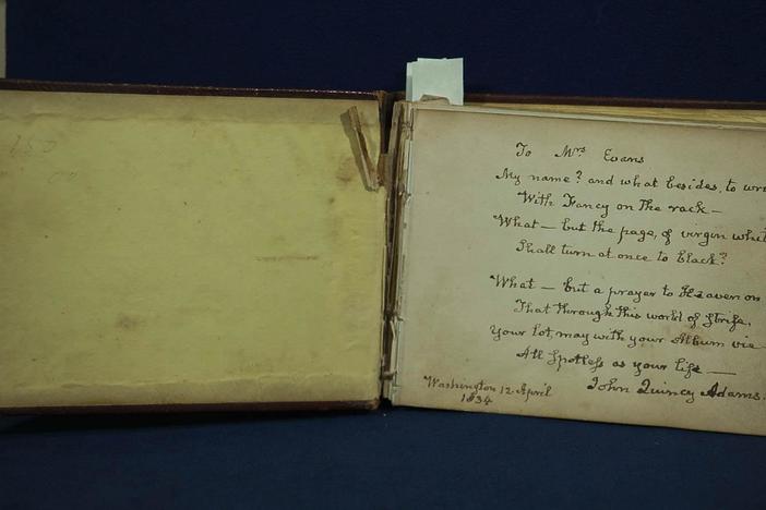 Appraisal: Autograph Album with Crockett Inscription, ca. 1840