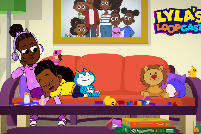 Lyla and Stu help Louisa get baby Alfie to take his nap.