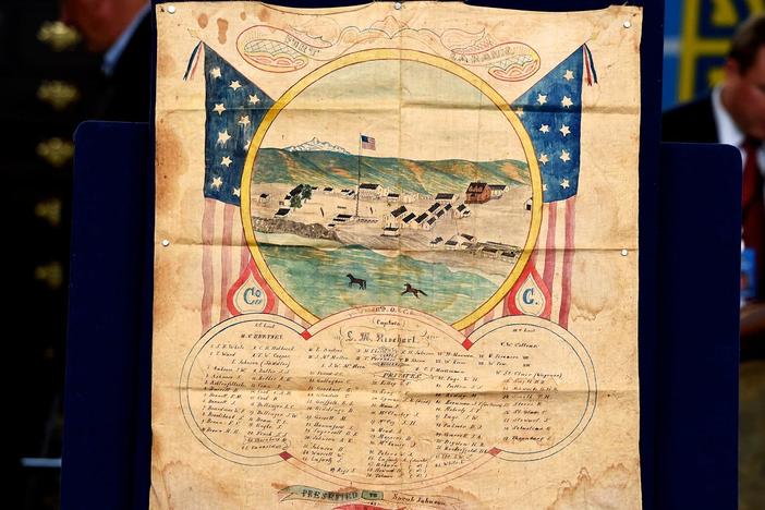 Appraisal: Casper Collins Drawing of Fort Laramie, ca, 1864, from Charleston Hr 2.