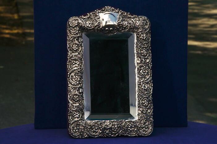 Appraisal: 1997 English Sterling Silver Mirror