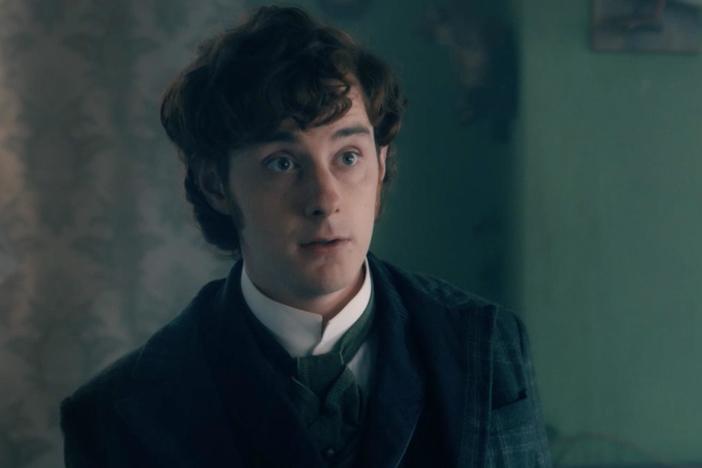 Eliza interrupts as William tries to train the young new Inspector Fitzroy.