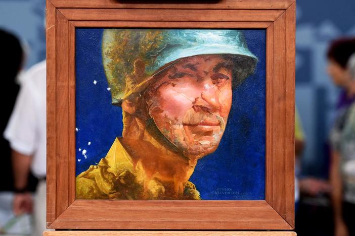 Appraisal: Gordon Stevenson "Portrait of a Man" Painting, ca. 1940